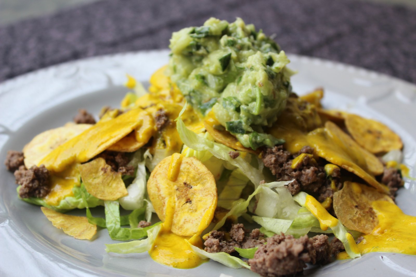aip autoimmune protocol paleo whole 30 dairy nightshade free nachos beef mexican food snacks gelatin cheese substitute guacamole plantain chips