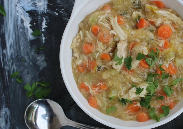 Comfort Chicken Noodles paleo whole 30 aip