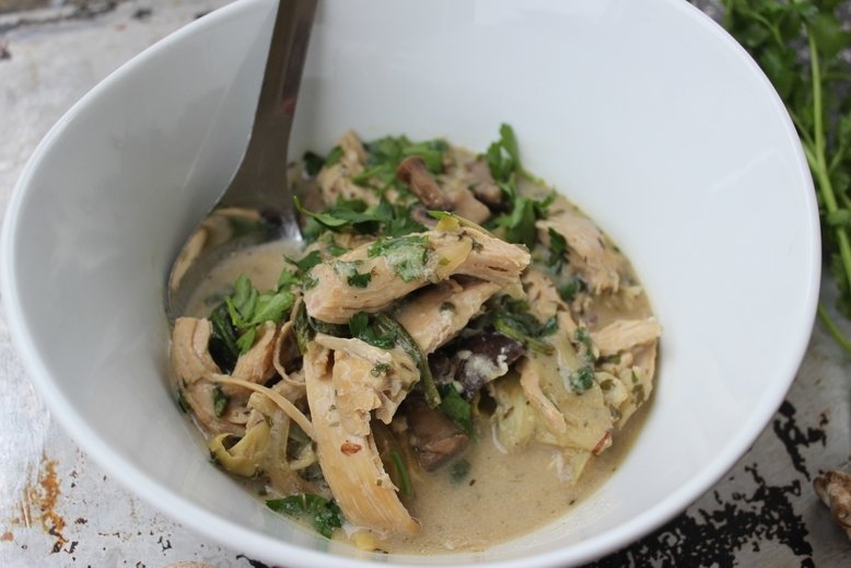 creamy artichoke chicken stew instant pot