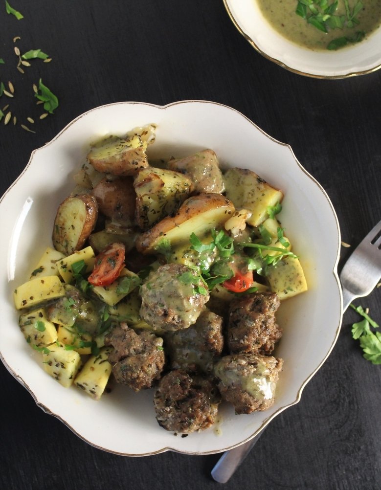 Italian Meatballs Buddha Bowl whole 30 aip paleo