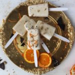 Orange Creme Cookie Dough ice cream pops popsicles AIP coconut free