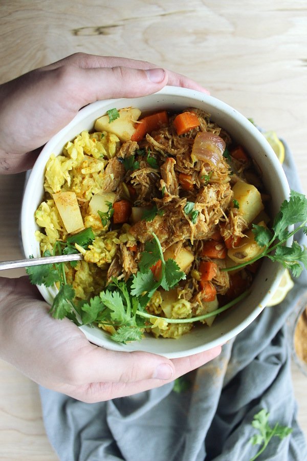 Columbian Stew arroz rice amarillo yellow aip paleo whole30