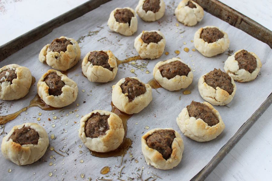 AIP Sausage Biscuit Bites rolls paleo autoimmune protocol sheet pan