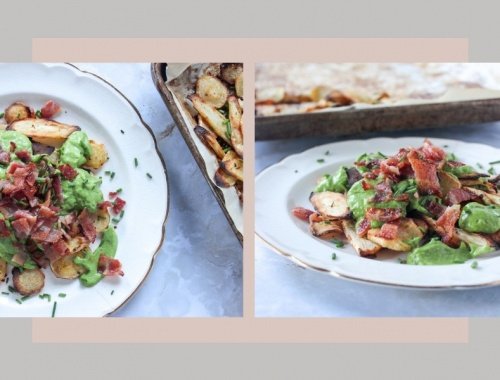 sheet pan aip loaded parsnip nachos