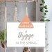 cozy happiness hygge spring