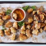 sheet pan aip fried mashed potatoes