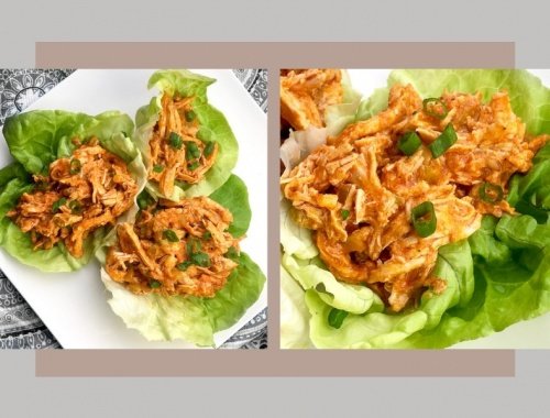 paleo buffalo chicken lettuce wraps