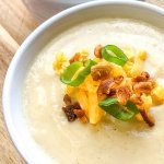 instant pot loaded chilled cauliflower soup