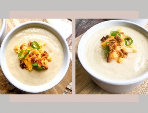 instant pot loaded chilled cauliflower soup