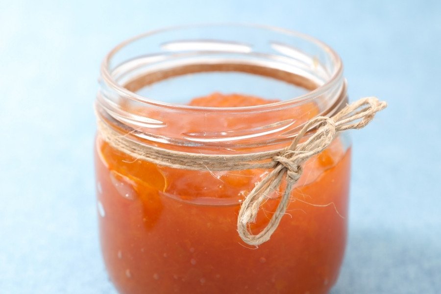 animal-based apricot ketchup