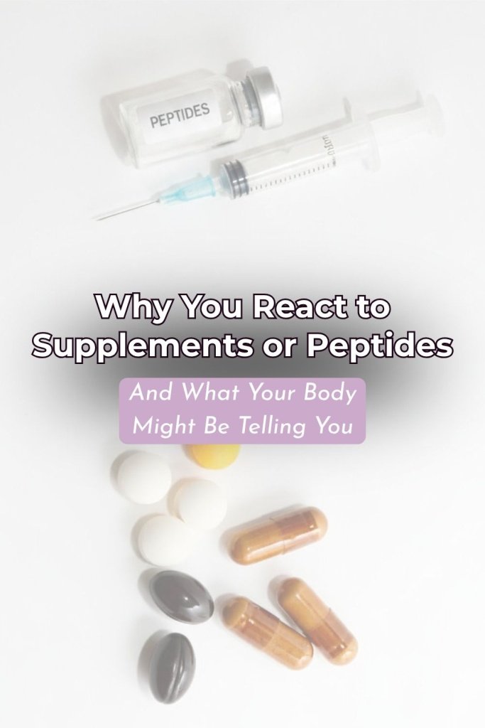 why you react to supplements